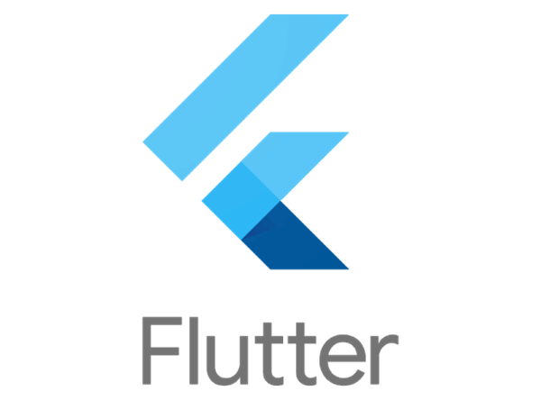 Flutter logo - vertical